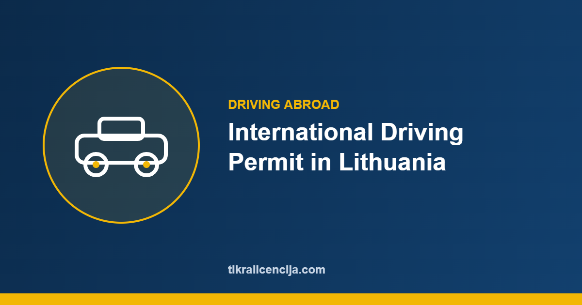 international driving permit Lithuania